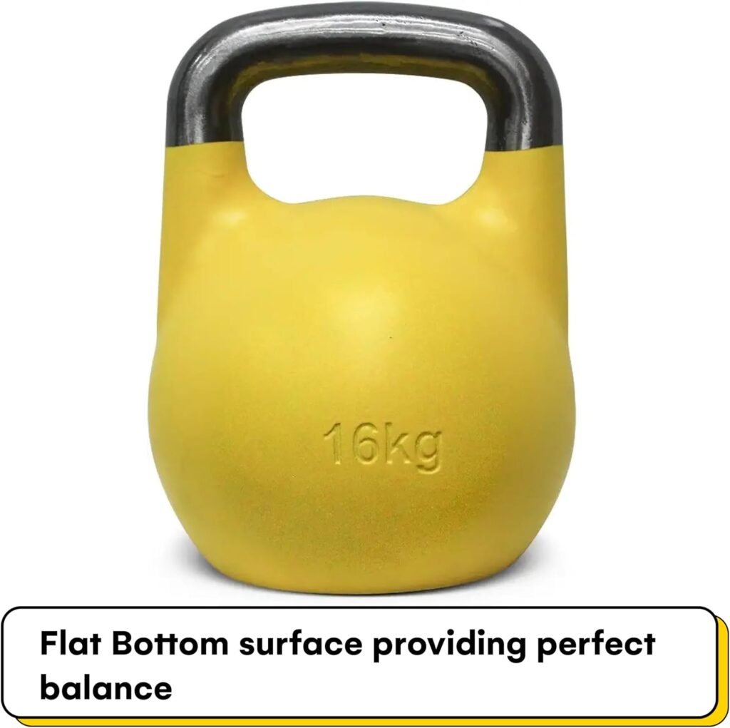 Kettlebell Kings Competition Kettlebells Weight (33mm handle) 4-32 KG | Hand weights Workout Gym Equipment  Strength training sets for Women  Men | Weights set for Home Gym