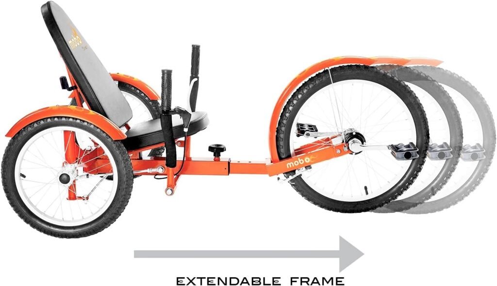 MOBO Triton Pro Adult Tricycle. Recumbent Trike. Adaptive 3-Wheel Bike