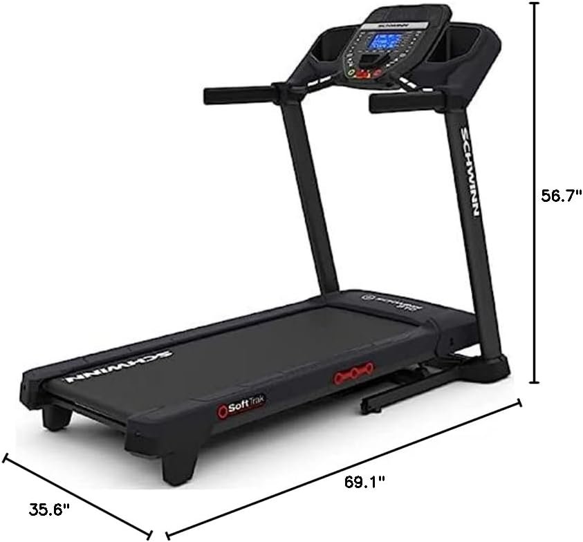 Schwinn Fitness 810 Treadmill, Portable, Black