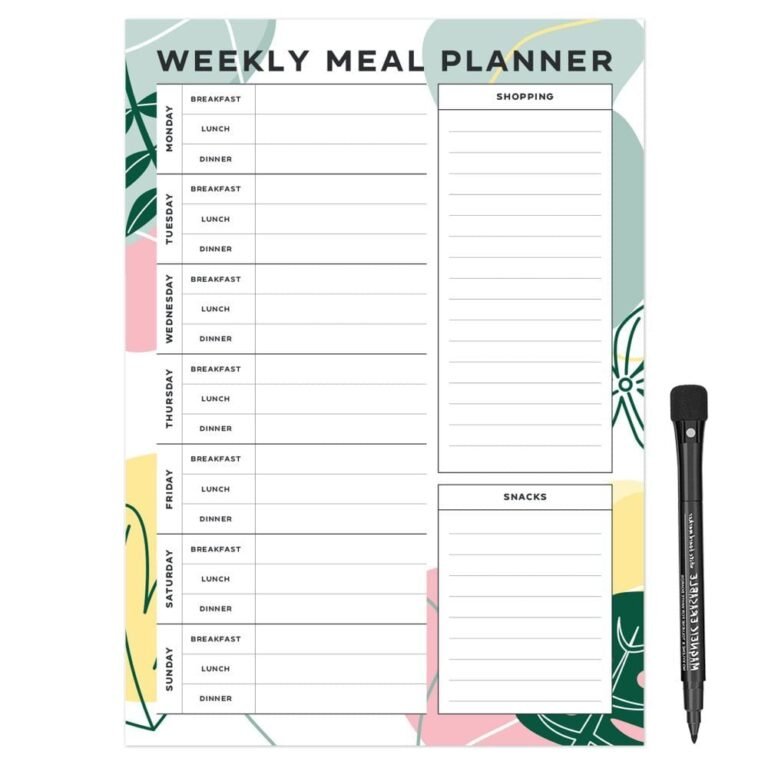 Magnetic Meal Planner: Revolutionize Your Weekly Grocery Shopping